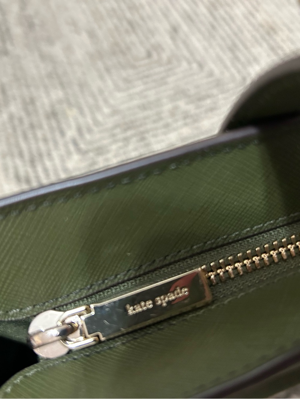 Kate Spade Olive Green Tote Bag - Picture 9 of 13